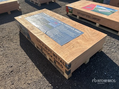 2026 AGR-LS1220 20 ft x 12 ft Metal مأوى الماشية (Unused)