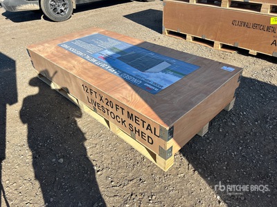2026 AGR-LS1220 20 ft x 12 ft Metal مأوى الماشية (Unused)