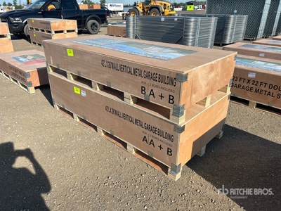2026 AGR-MS2642 42 ft x 26 ft All Vertical Metal Garage Building مخزن او كوخ (Unused)