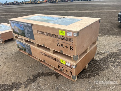 2026 AGR-MS2642 42 ft x 26 ft All Vertical Metal Garage Building (Unused)