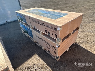 2026 AGR-MS2642 42 ft x 26 ft All Vertical Metal Garage Building مخزن او كوخ (Unused)