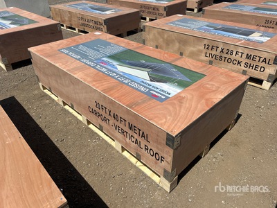 2026 AGR-MC2040 20 ft x 40 ft Steel Carport (Unused)