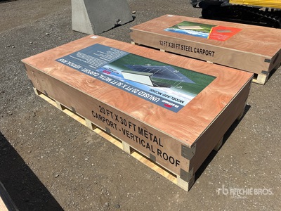 2026 AGR-MC2030 20 ft x 30 ft Steel Carport (Unused)