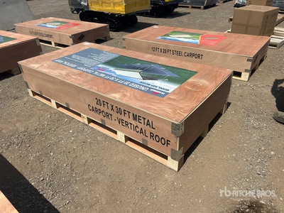 2026 AGR-MC2030 20 ft x 30 ft Steel Carport (Unused)