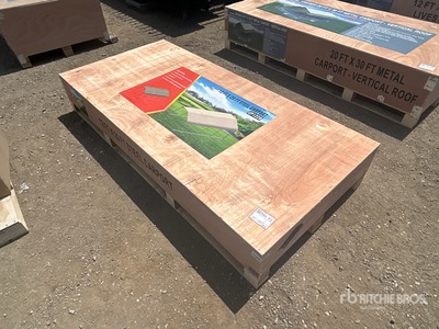 2026 CP1220 12 ft x 20 ft Steel Carport (Unused)