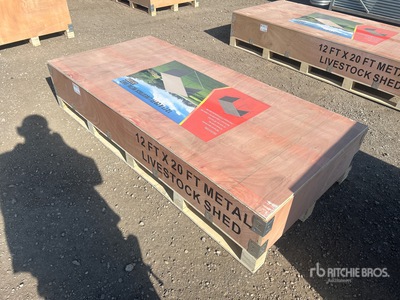 2026 AGR-LS1220 12 ft x 20 ft Metal مأوى الماشية (Unused)