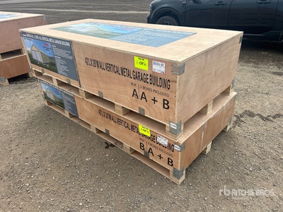 2026 AGR-MS2642 42 ft x 26 ft All Vertical Metal Garage Building (Unused)