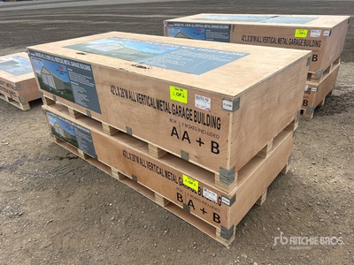 2026 AGR-MS2642 42 ft x 26 ft All Vertical Metal Garage Building (Unused)