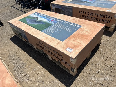 2026 AGR-MC2030 20 ft x 30 ft Steel Carport (Unused)