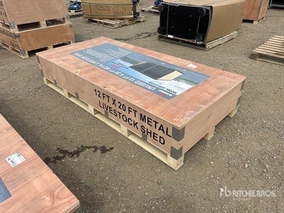 2026 AGR-LS1220 12 ft x 20 ft Metal مأوى الماشية (Unused)