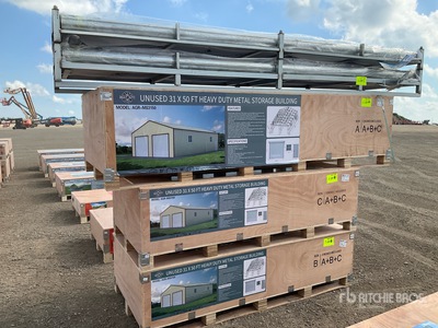 2026 AGR-MS3150 31 ft x 50 ft Metal Storage Building Shed (Unused)