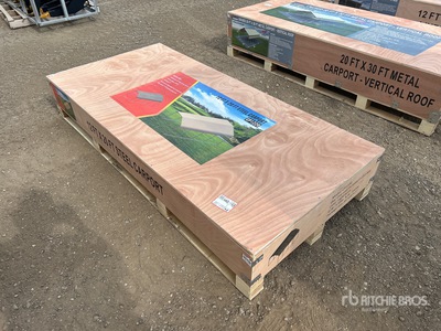 2026 CP1220 12 ft x 20 ft Steel Carport (Unused)