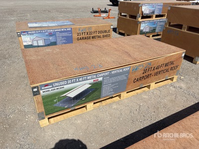 2026 AGR-MC2040 20 ft x 40 ft Carport (Unused)