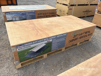 2026 AGR-MC2040 20 ft x 40 ft Carport (Unused)