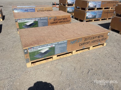 2026 AGR-MC2030 20 ft x 30 ft Carport (Unused)
