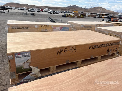 2026 AGR-MS2642 All Vertical Metal Garage Building Shed (Unused)
