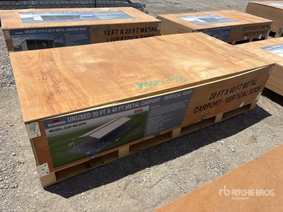 2026 AGR-MC2040 20 ft x 40 ft Carport (Unused)