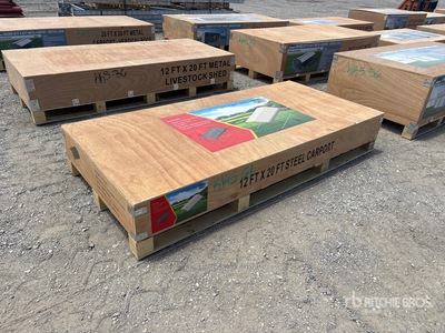 2026 CP1220 12 ft x 20 ft Carport (Unused)