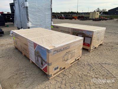 2026 SDL4230TGMS 42 ft x 30 ft Triple Garage Metal Shed (Unused)
