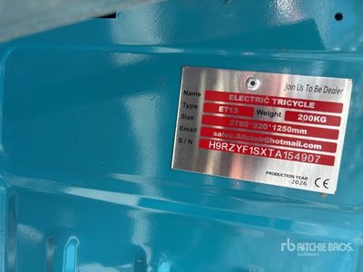 2026 ET13-BLUE Electric Mini Rower trójkołowy (Unused)