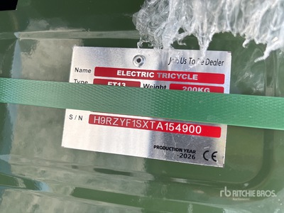 2026 ET13-GREEN Electric Mini Rower trójkołowy (Unused)