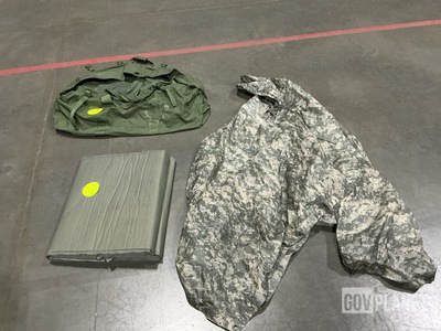 (38) Wet Weather Ponchos, (15) Duffel Bags & (6) Self-Inflating Sleeping Mats
