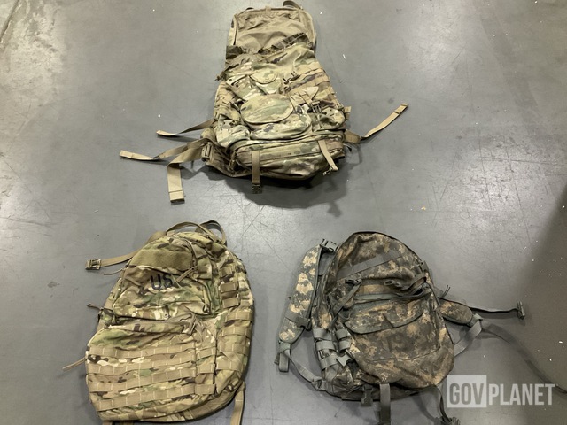 (40) Assault Packs, (8) Rucksack Packs, (7) Field Packs & Assorted Items
