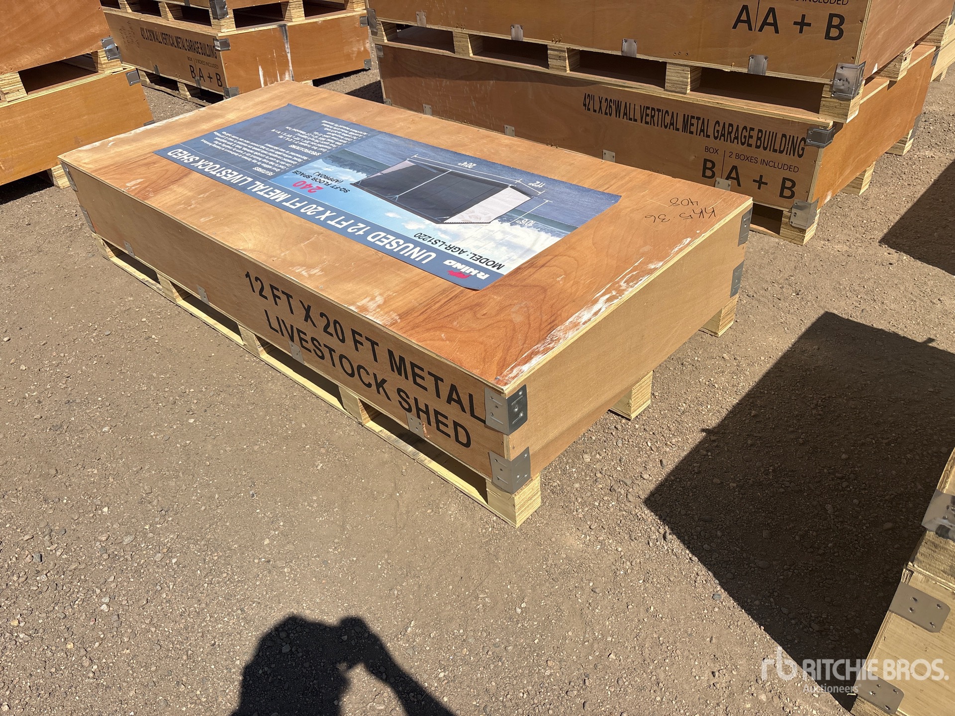 2026 AGR-LS1220 20 ft x 12 ft Livestock Shelter (Unused)