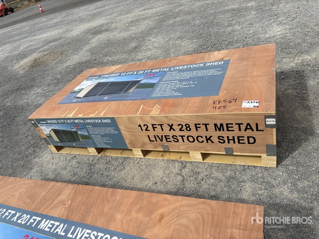 2026 AGR-LS1228 28 ft x 12 ft Livestock Shelter (Unused)