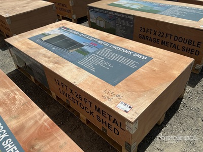2026 AGR-LS1228 28 ft x 12 ft Livestock Shelter (Unused)