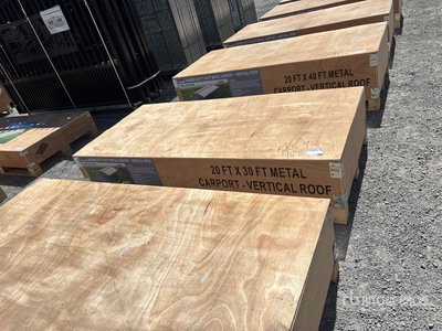2026 AGR-MC2030 20 ft x 30 ft Steel Carport (Unused)
