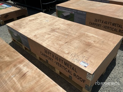 2026 AGR-MC2030 Steel Carport (Unused)