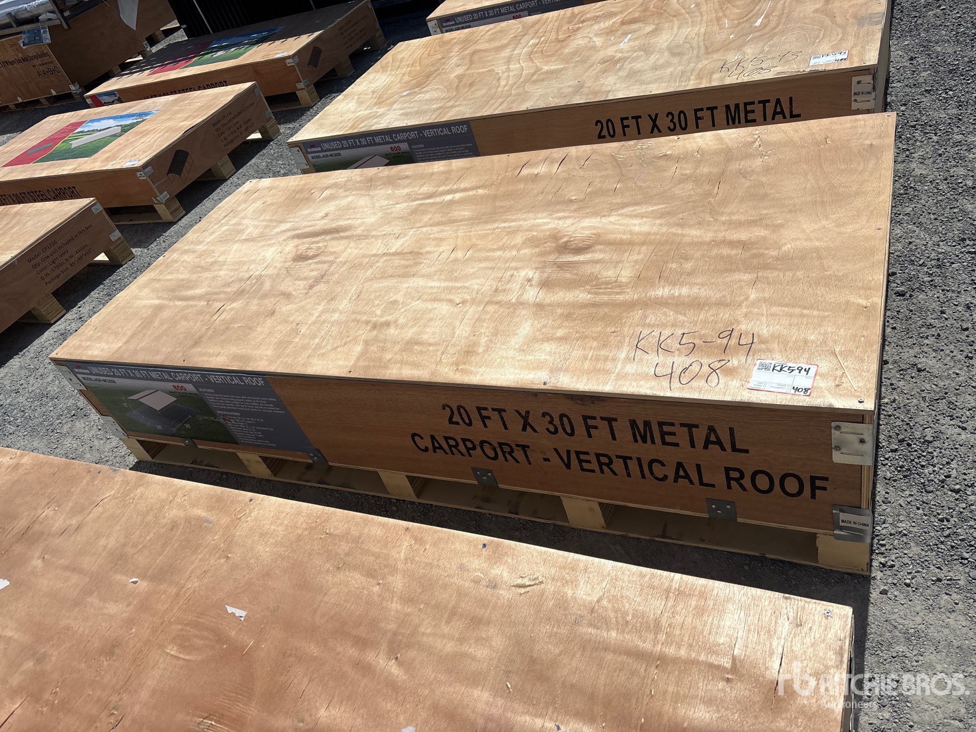 2026 AGR-MC2030 20 ft x 30 ft Steel Carport (Unused)