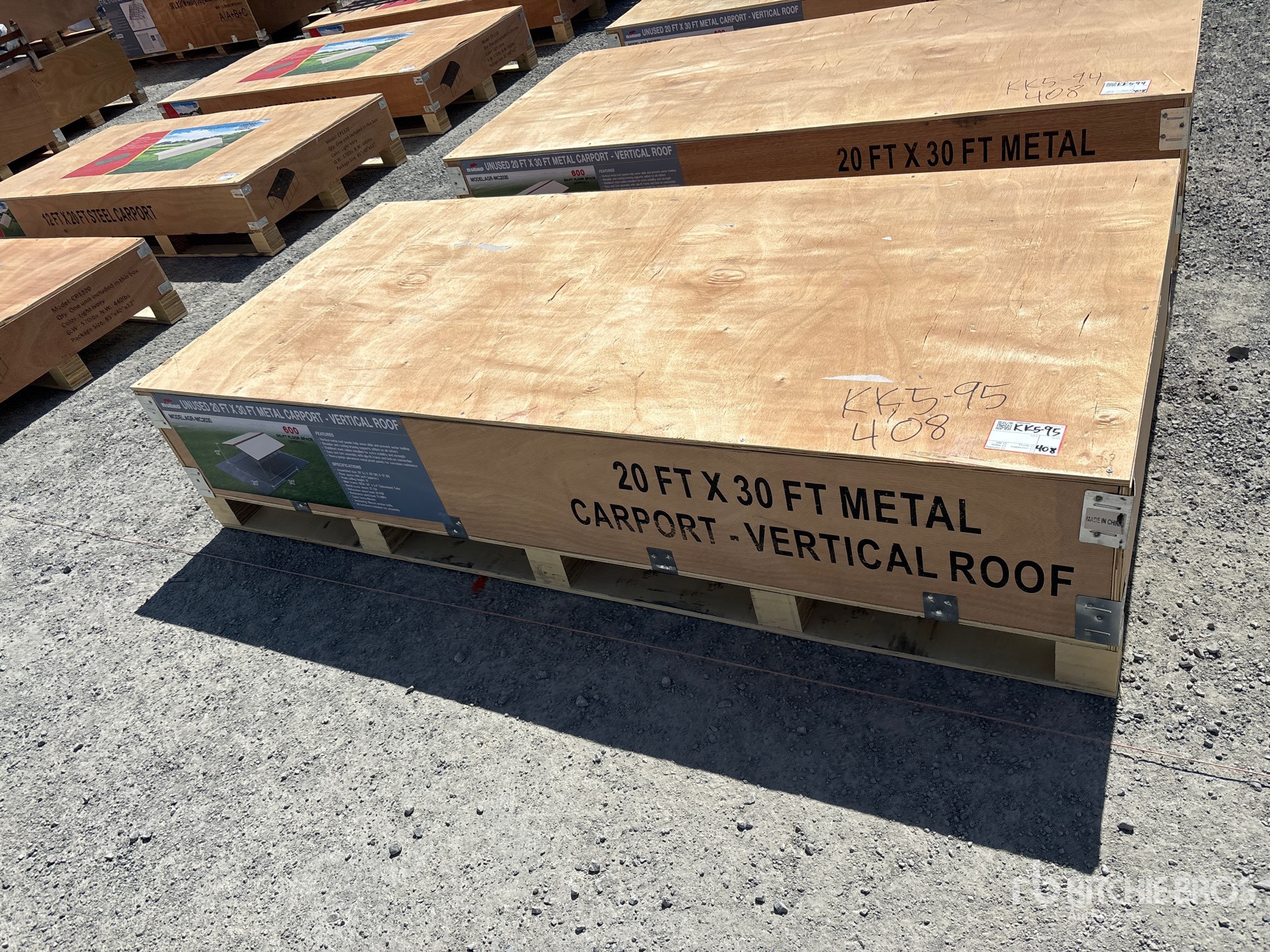 2026 AGR-MC2030 20 ft x 30 ft Steel Carport (Unused)