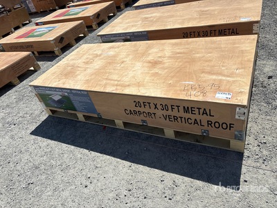 2026 AGR-MC2030 20 ft x 30 ft Steel Carport (Unused)