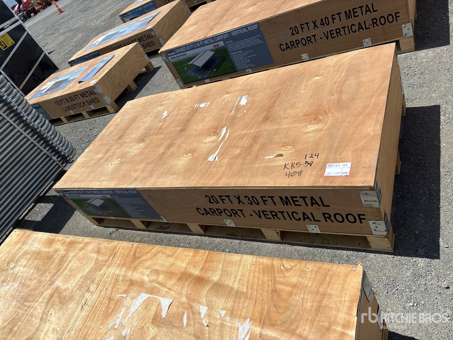2026 AGR-MC2030 20 ft x 30 ft Steel Carport (Unused)