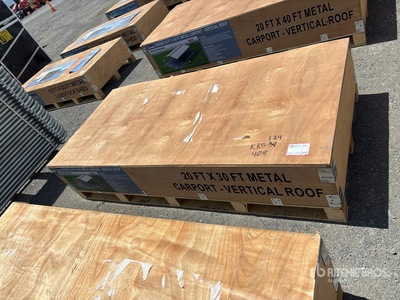2026 AGR-MC2030 20 ft x 30 ft Steel Carport (Unused)