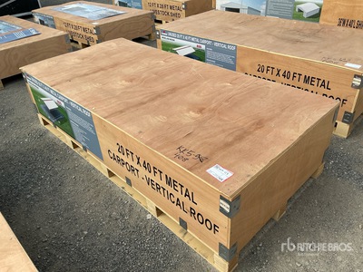 2026 AGR-MC2040 20 ft x 40 ft Steel Carport (Unused)