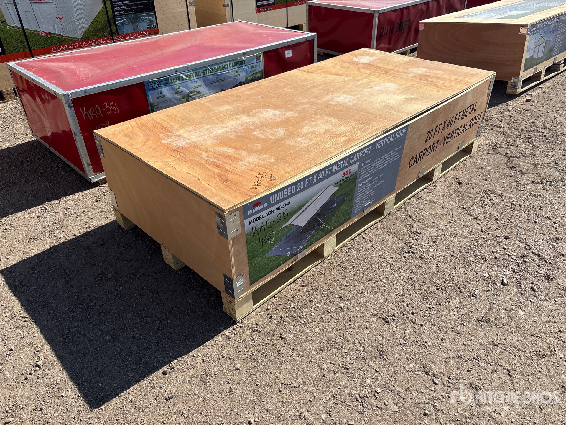 2026 AGR-MC2040 20 ft x 40 ft Steel Carport (Unused)