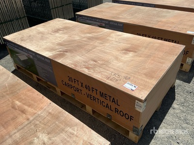2026 AGR-MC2040 Steel Carport (Unused)