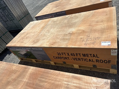 2026 AGR-MC2040 20 ft x 40 ft Steel Carport (Unused)