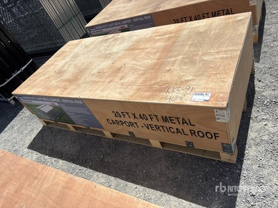 2026 AGR-MC2040 20 ft x 40 ft Steel Carport (Unused)