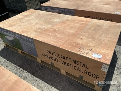 2026 AGR-MC2040 Steel Carport (Unused)