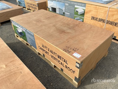2026 AGR-MC2040 20 ft x 40 ft Steel Carport (Unused)
