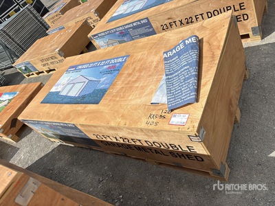 2026 AGR-MS2322 23 ft x 22 ft Double Garage Metal 貯蔵庫 (Unused)