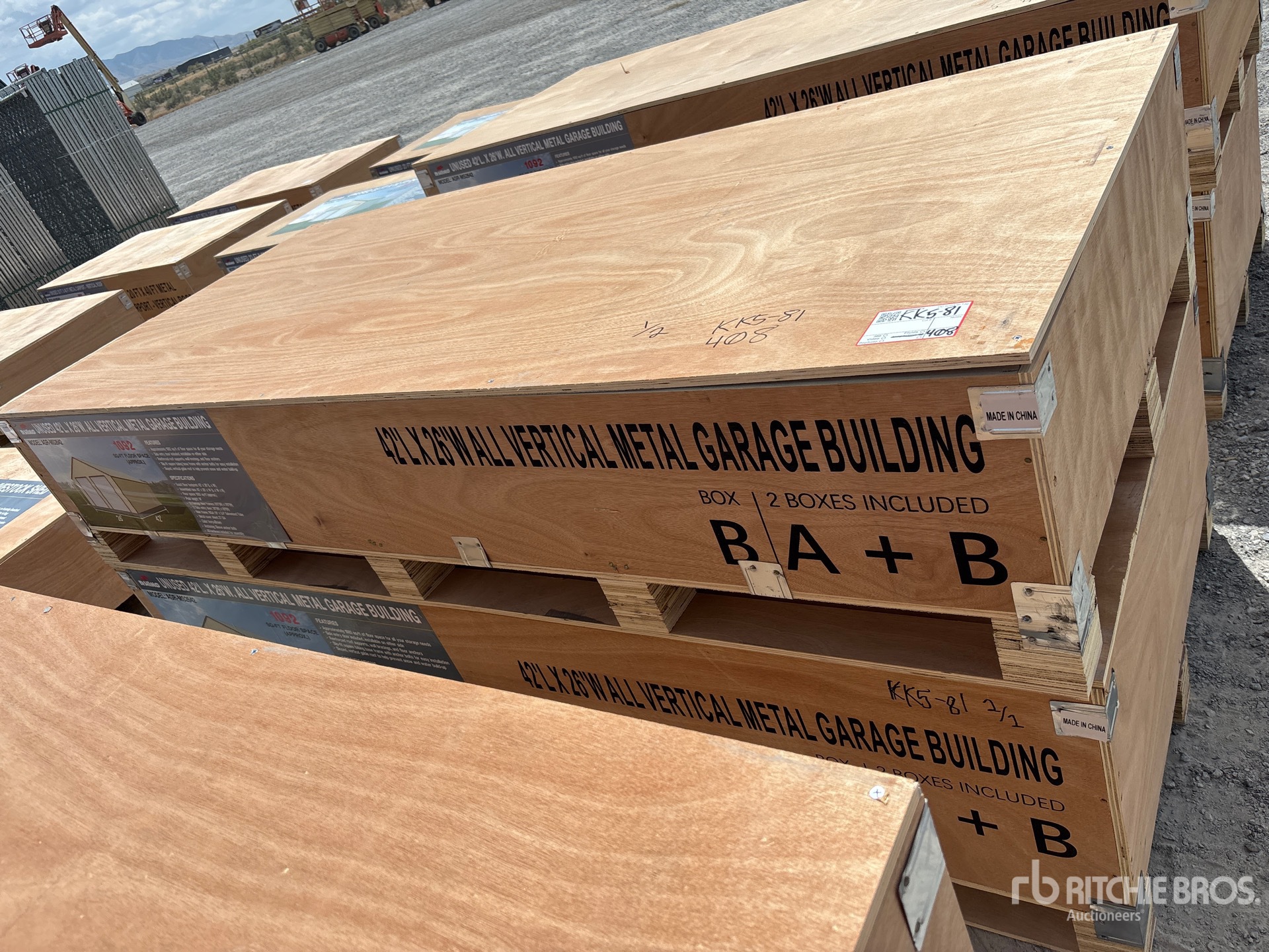 2026 AGR-MS2642 26 ft x 42 ft Vertical Metal Garage Storage Building (Unused)