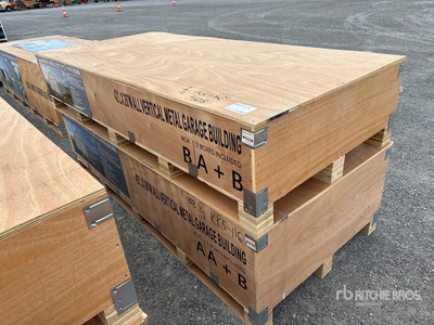 2026 AGR-MS2642 26 ft x 42 ft Vertical Metal Garage Opslag Gebouw (Unused)