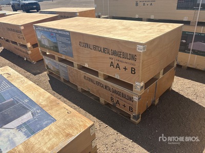2026 AGR-MS2642 26 ft x 42 ft Vertical Metal Garage Edificio de almacenaje (Unused)