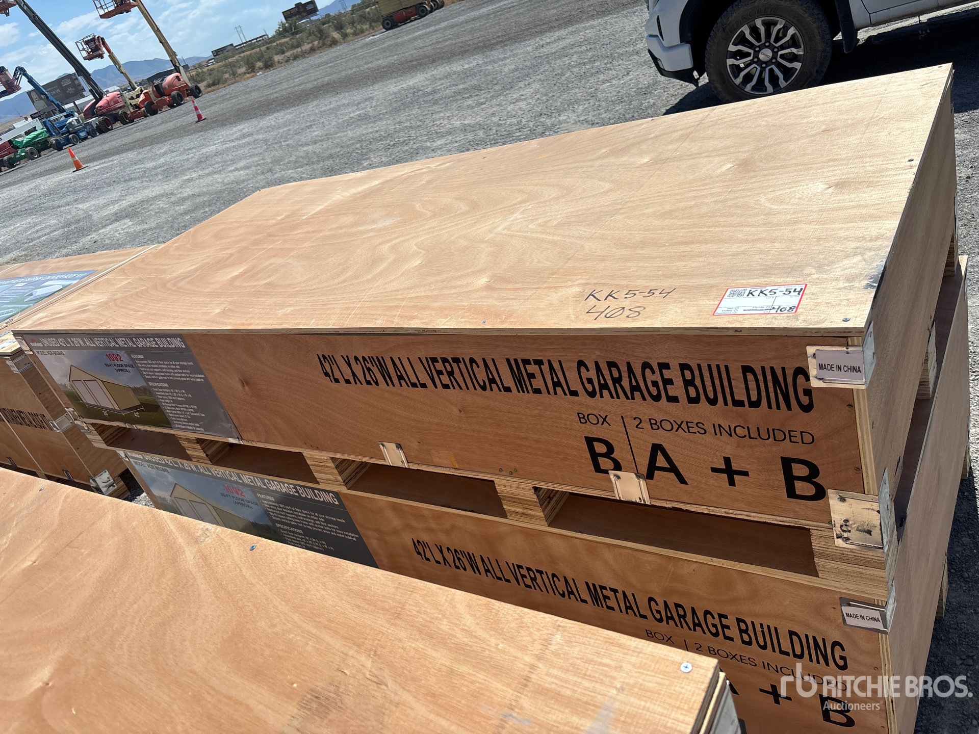 2026 AGR-MS2642 26 ft x 42 ft Vertical Metal Garage Storage Building (Unused)