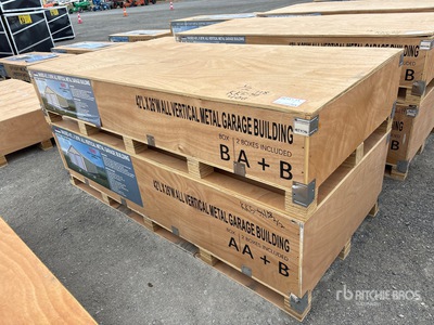 2026 AGR-MS2642 26 ft x 42 ft Vertical Metal Garage Opslag Gebouw (Unused)